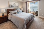 Master bedroom with views of the lake 